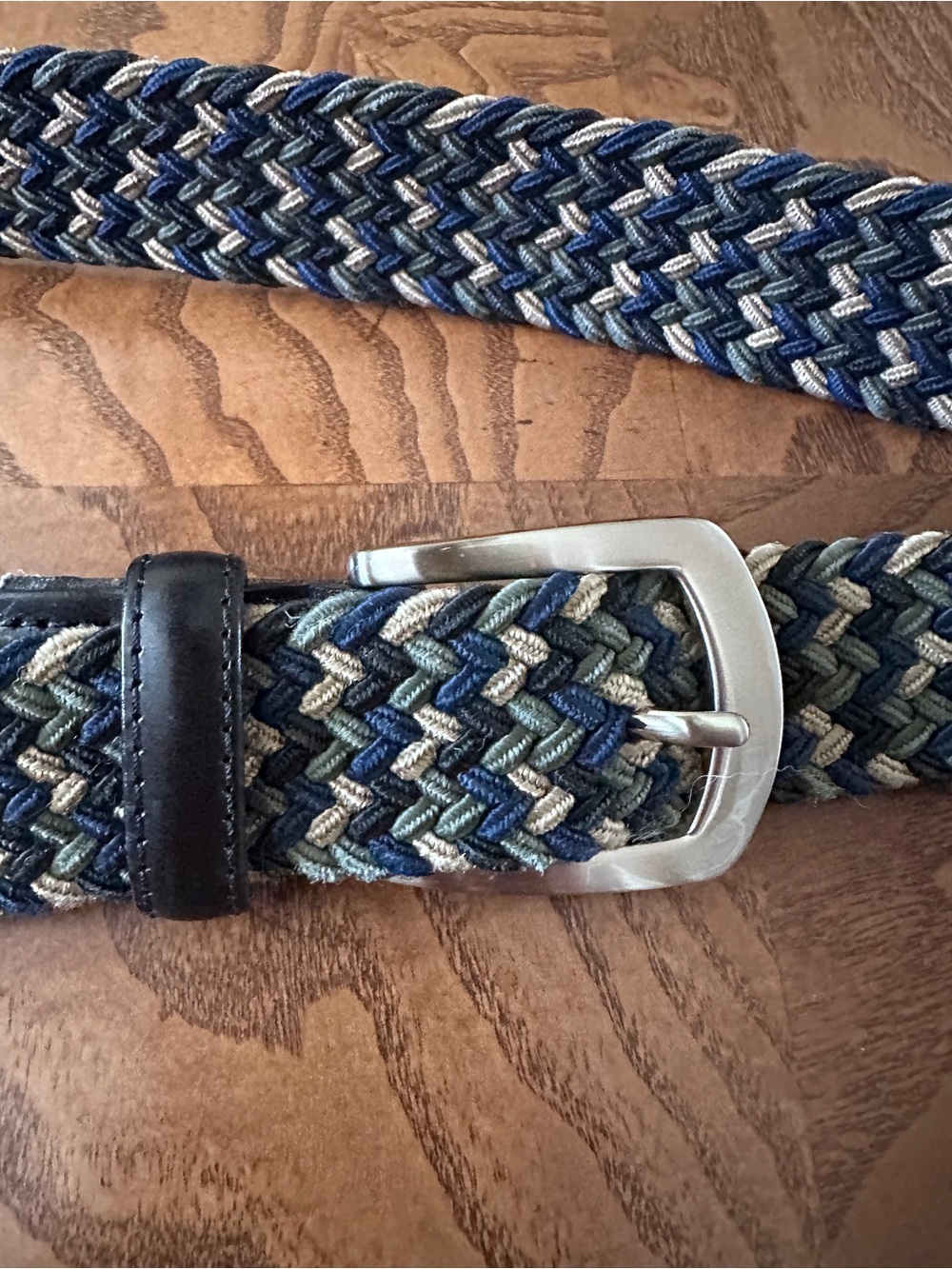 Tilley Endurables Braided Cord Belt with Leather Accent & Metal Buckle, Unisex